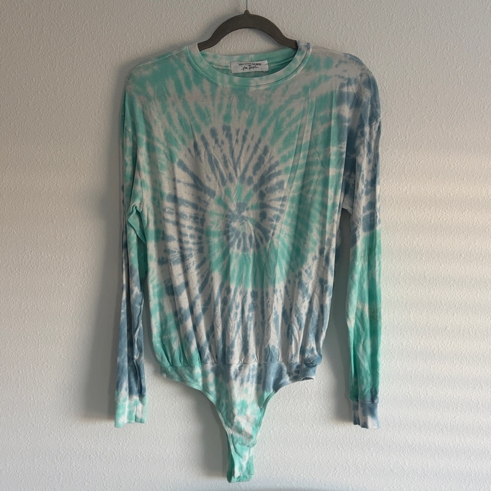 Daydreamer by Free People Tie-Dye Long Sleeve Bodysuit